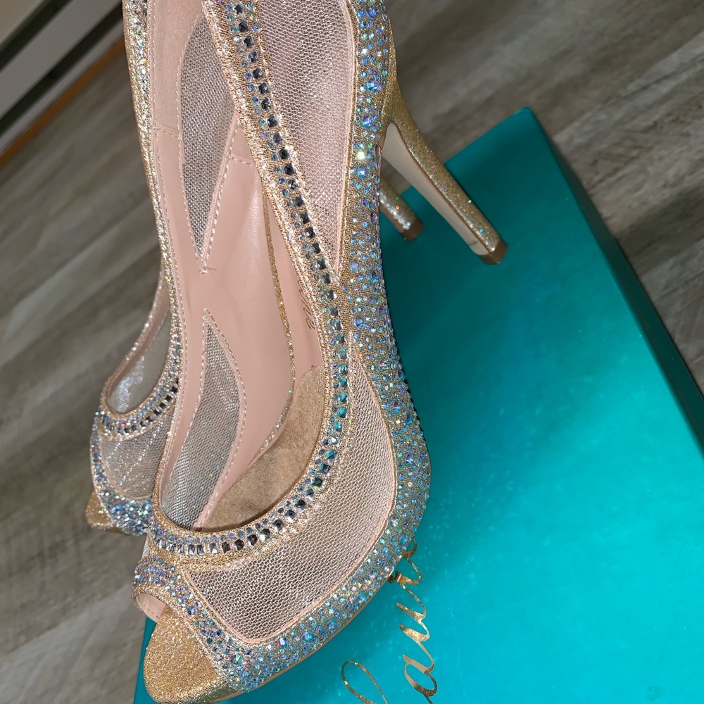 Loren Lorraine jeweled stilettos